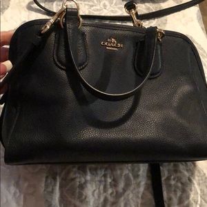 Small navy coach bag